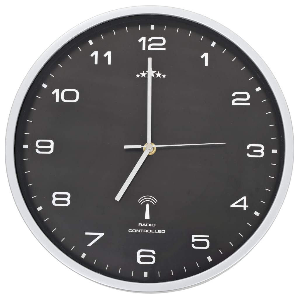 Horloge murale avec mouvement à quartz radio-piloté, 31 cm