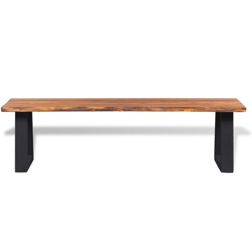 Banc 145 cm en bois d'acacia massif