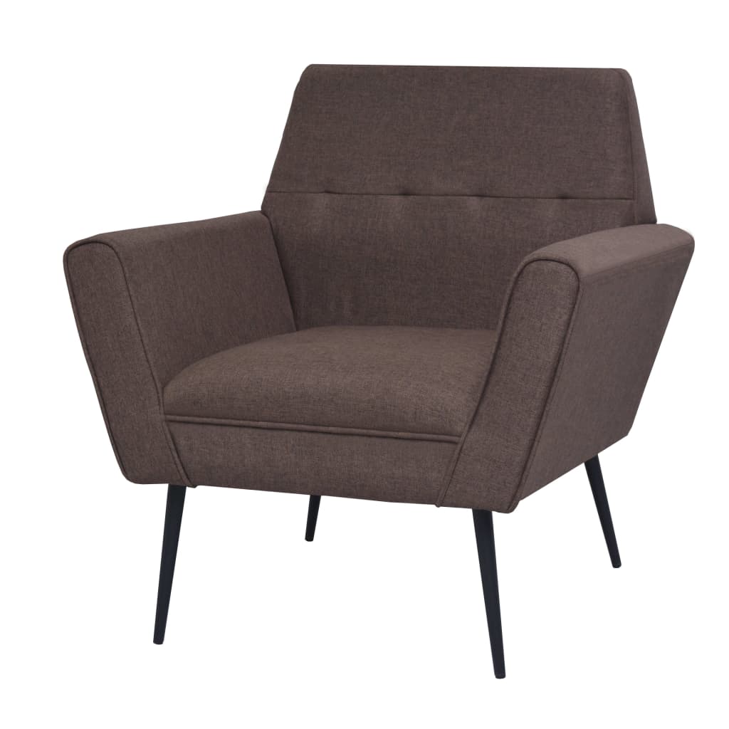 Fauteuil acier et tissu