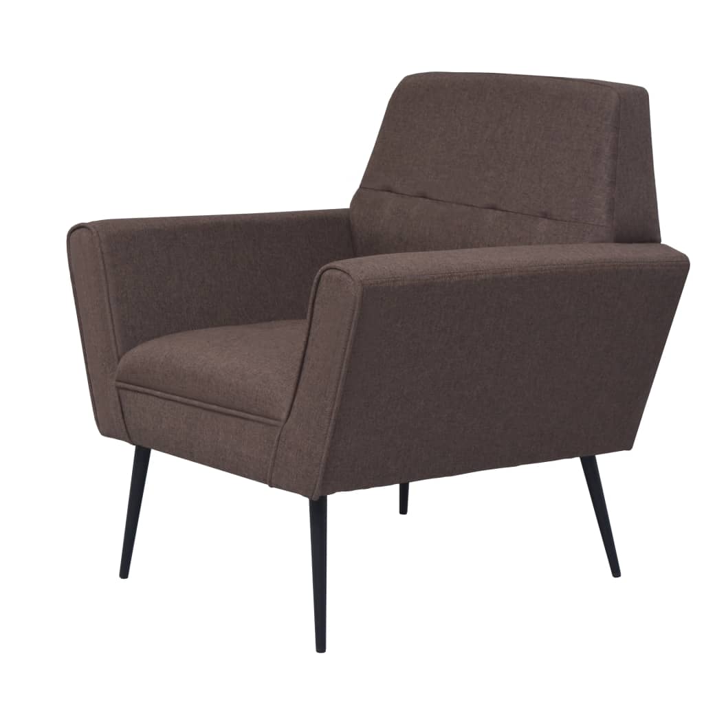 Fauteuil staal en stof