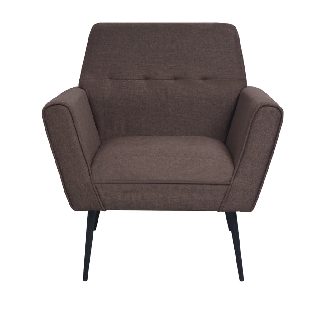 Fauteuil acier et tissu