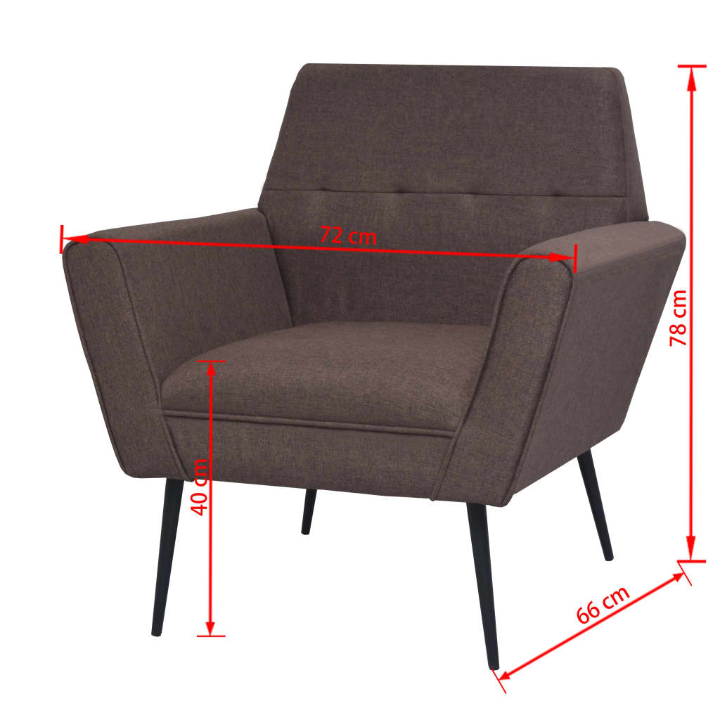 Fauteuil acier et tissu