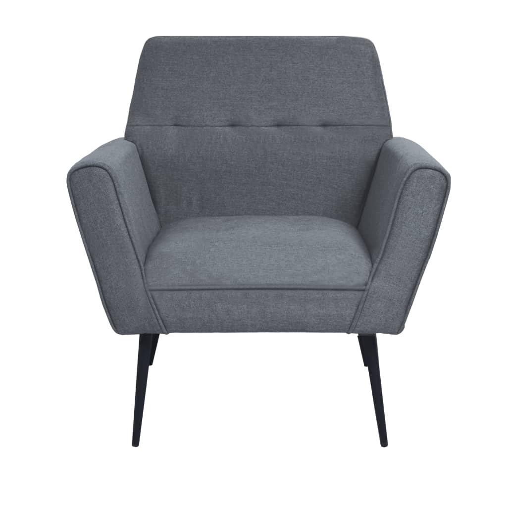 Fauteuil acier et tissu