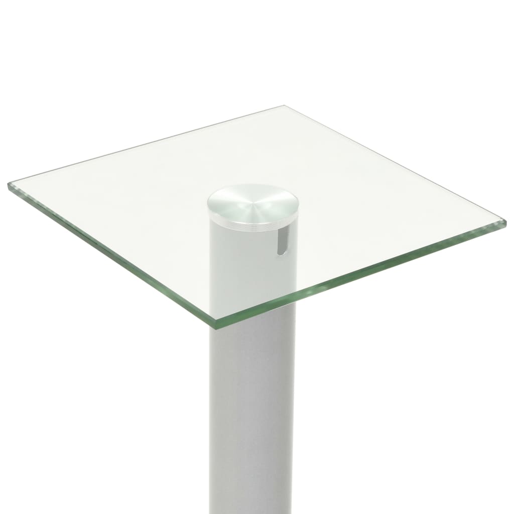 Speakerstandaarden zuil-ontwerp gehard glas 2 st