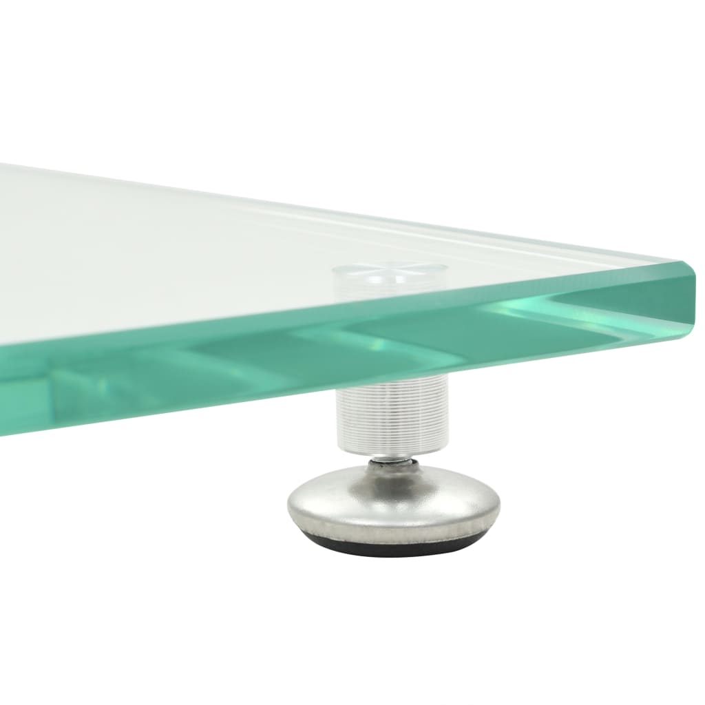 Speakerstandaarden zuil-ontwerp gehard glas 2 st