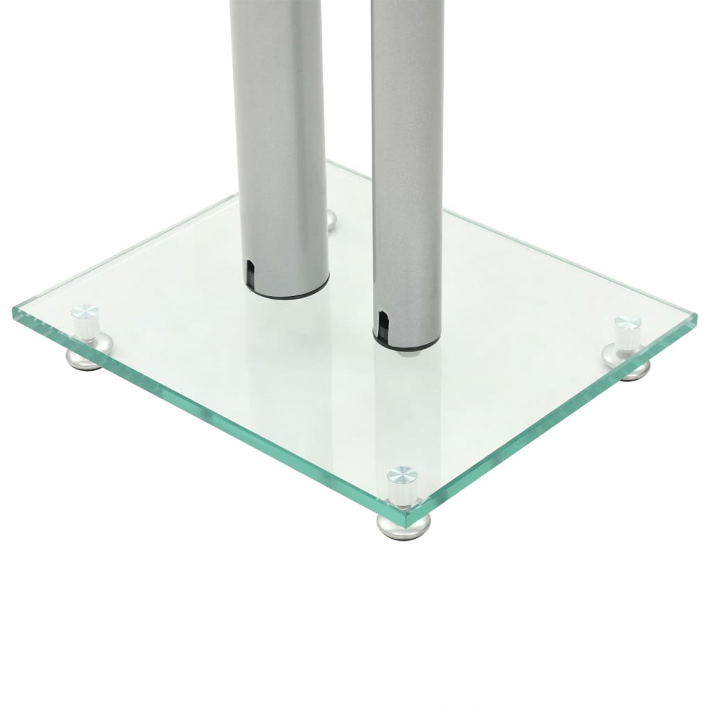 Speakerstandaarden zuil-ontwerp gehard glas 2 st