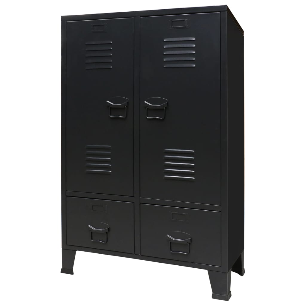 Armoire industrielle 67x35x107 cm acier anthracite