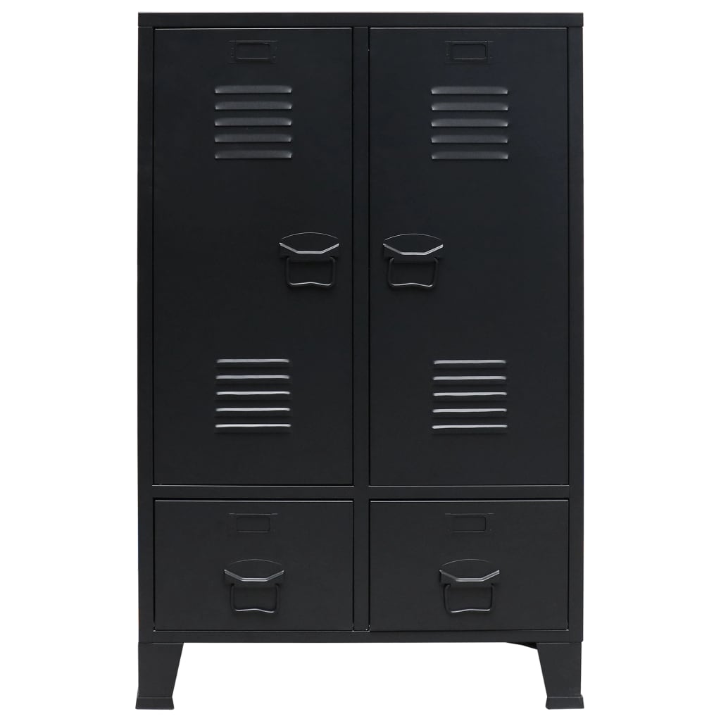 Armoire industrielle 67x35x107 cm acier anthracite