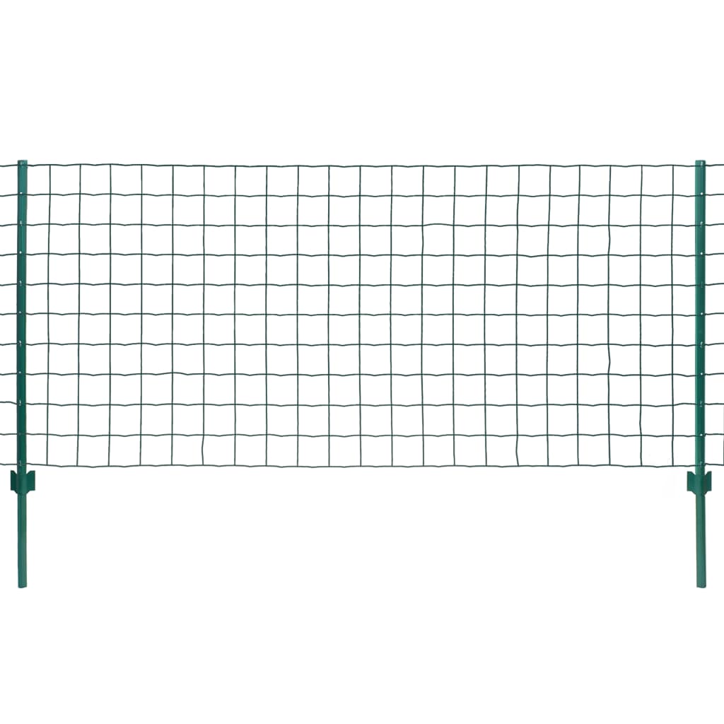 Euro hek 20x0,8 m staal groen