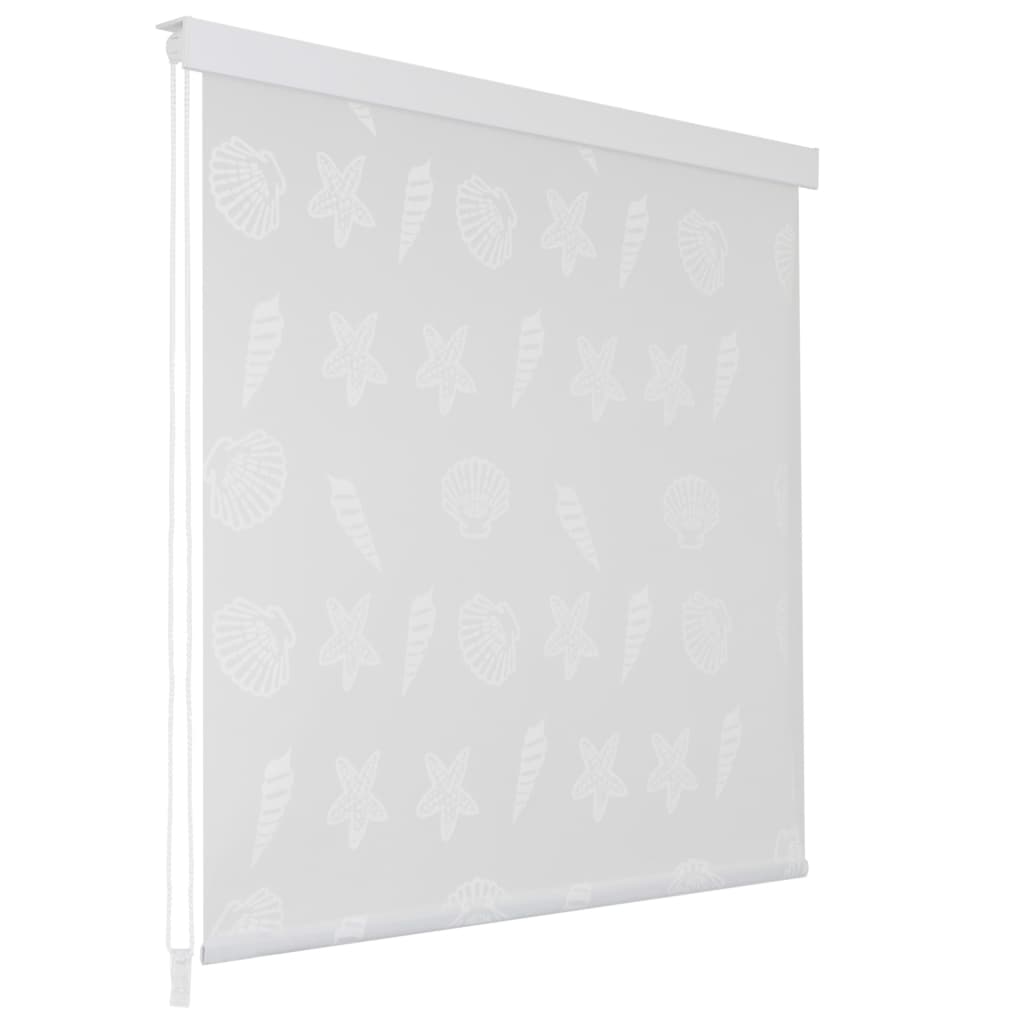 Store enrouleur pour douche 140x240 cm blanc