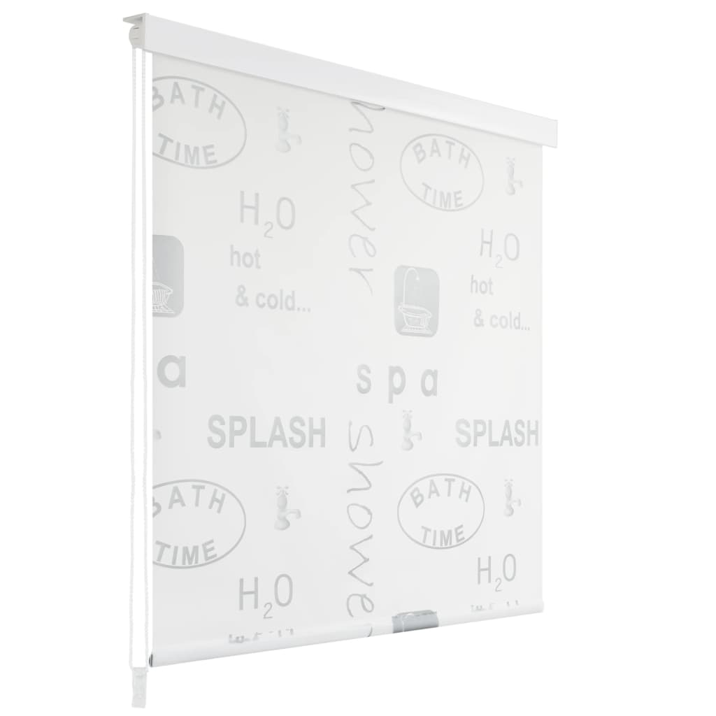 Store enrouleur pour douche 140x240 cm blanc