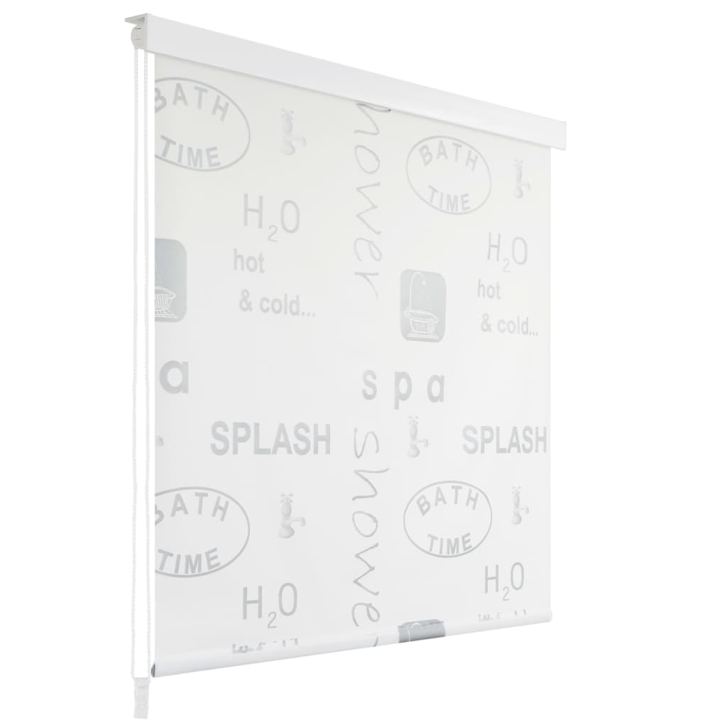 Store enrouleur pour douche 140x240 cm blanc