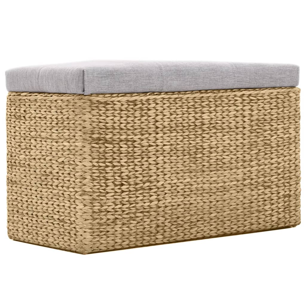 Banquette avec 2 poufs en jonc de mer