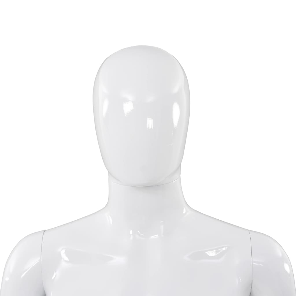 Mannequin homme avec socle en verre 175 cm brillant