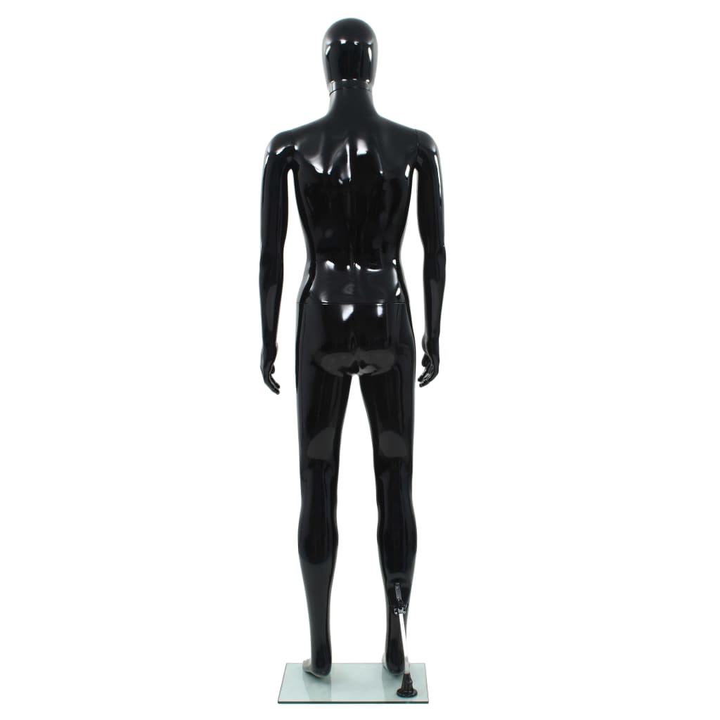 Mannequin homme avec socle en verre 175 cm brillant