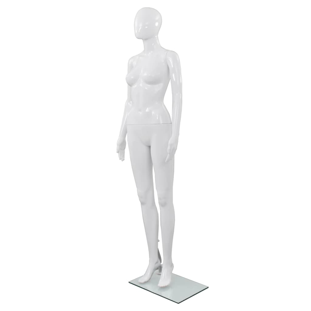 Mannequin homme avec socle en verre 175 cm brillant