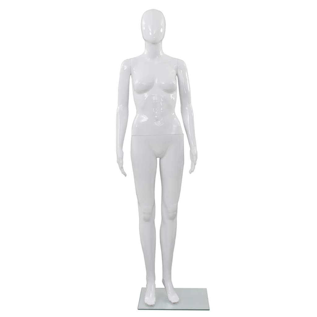 Mannequin homme avec socle en verre 175 cm brillant