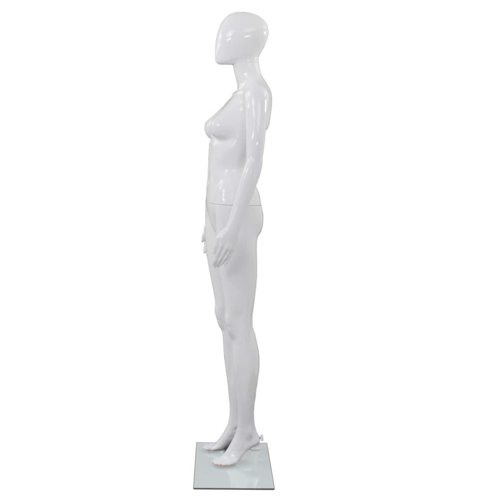 Mannequin homme avec socle en verre 175 cm brillant