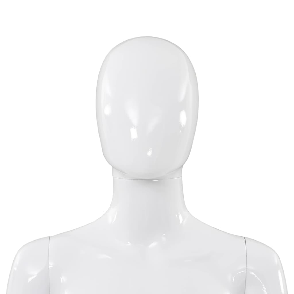 Mannequin homme avec socle en verre 175 cm brillant