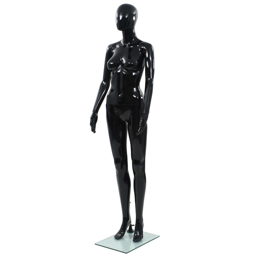 Mannequin homme avec socle en verre 175 cm brillant