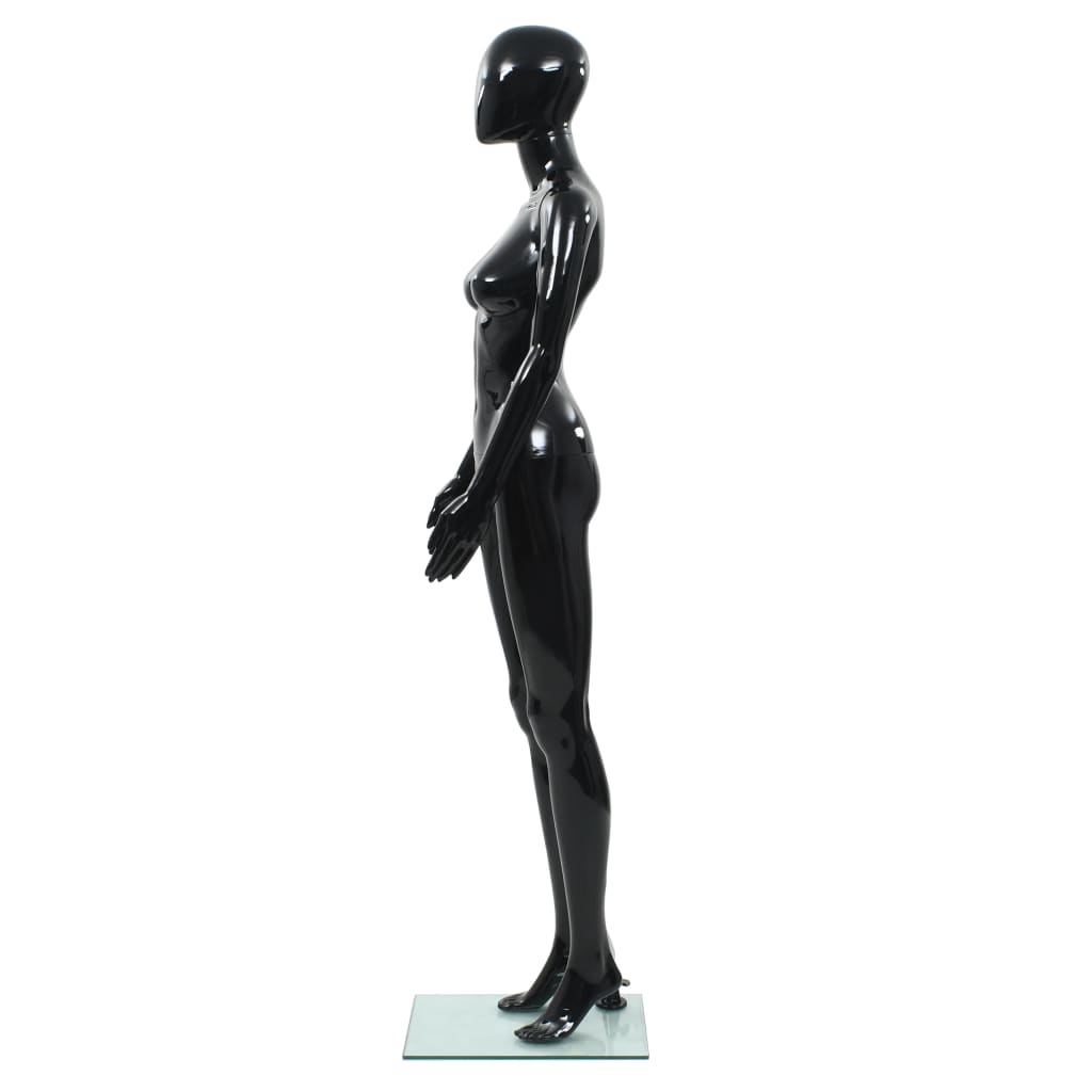 Mannequin homme avec socle en verre 175 cm brillant