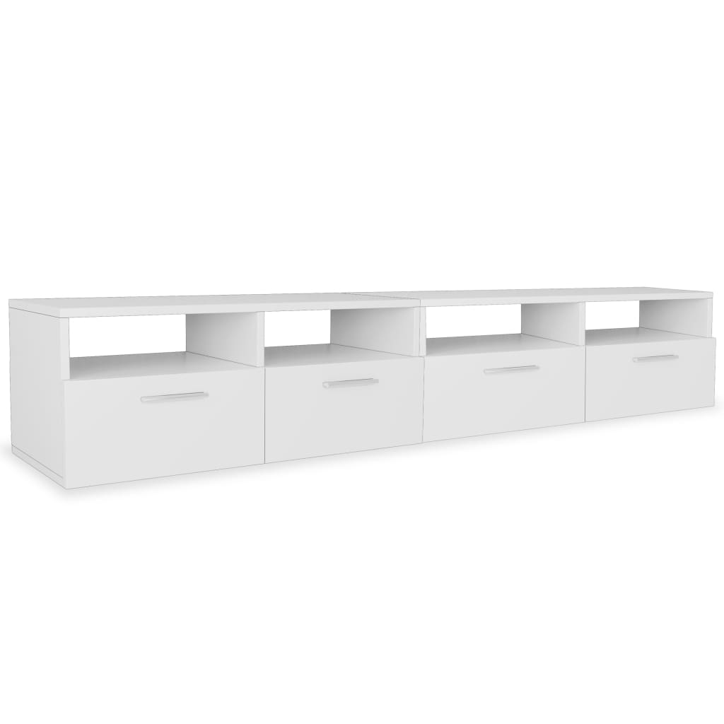 Tv-meubels 2 st 95x35x36 cm bewerkt hout eikenkleurig