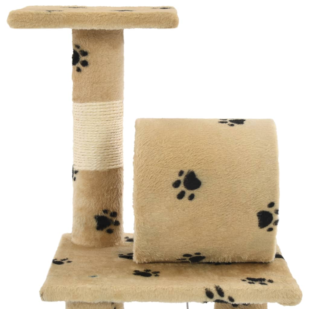 Arbre à chat avec griffoirs en sisal 65 cm gris