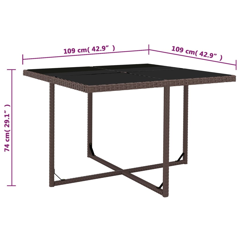 Ensemble de jardin 5 pièces avec coussins en polyrotin