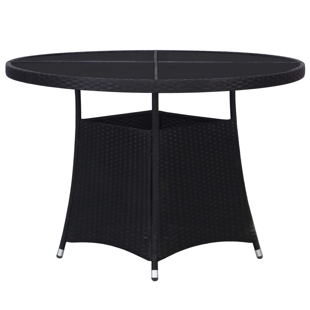 Tuintafel 110x74 cm poly rattan