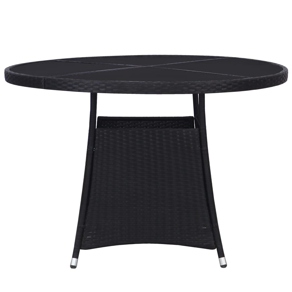 Tuintafel 110x74 cm poly rattan