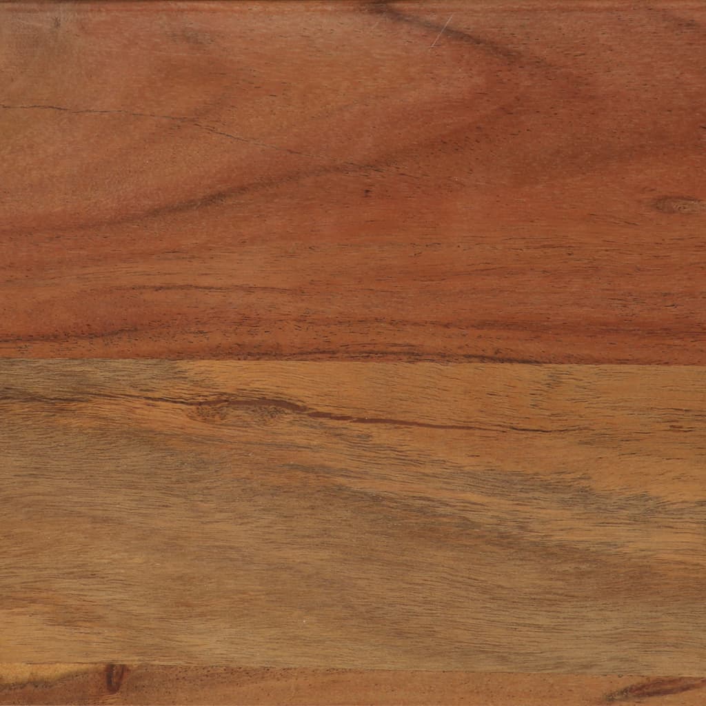 Table à manger 120x60x76 cm bois d'acacia massif et acier