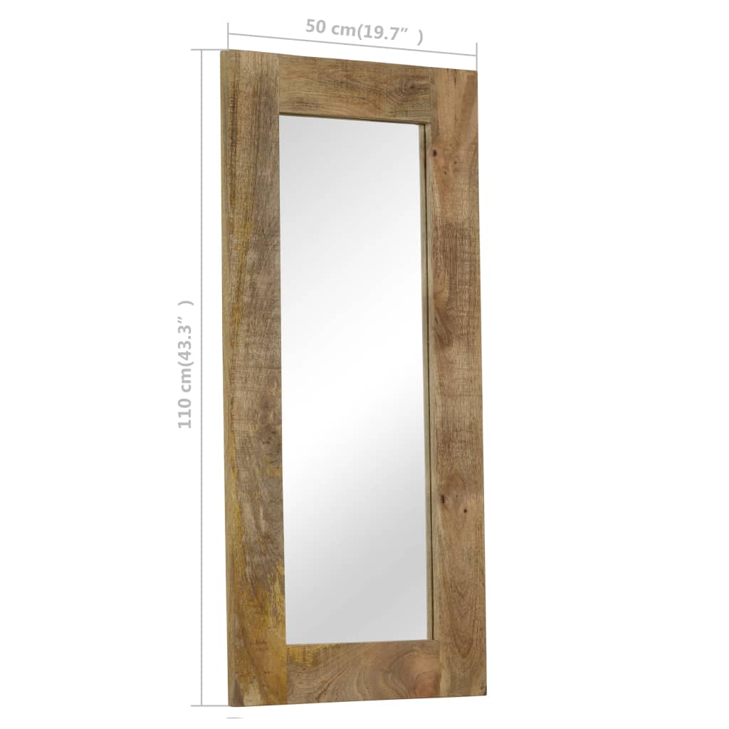 Miroir 50x80 cm en manguier massif