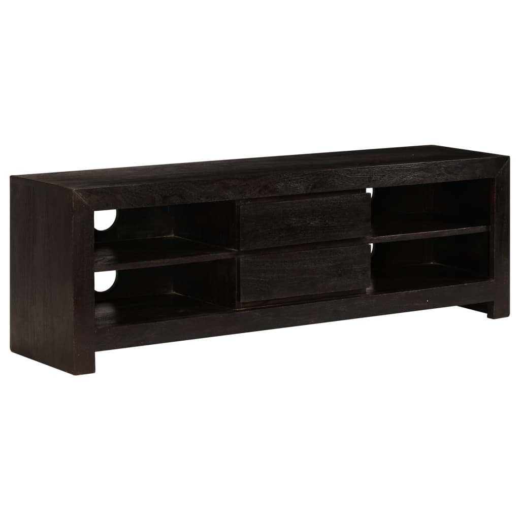 Tv-meubel 120x30x40 cm massief acaciahout donkerbruin