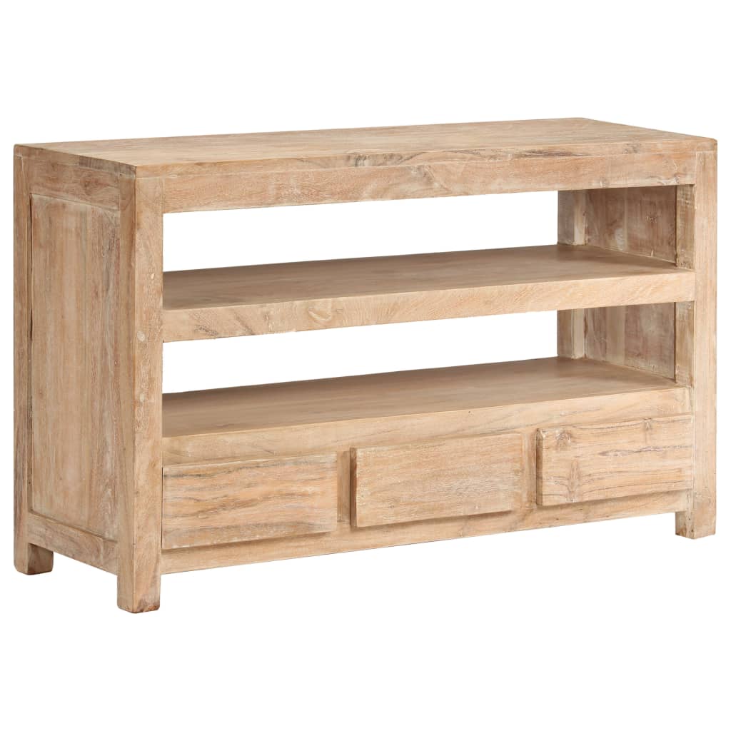 Meuble TV 90x30x55 cm en bois d'acacia massif