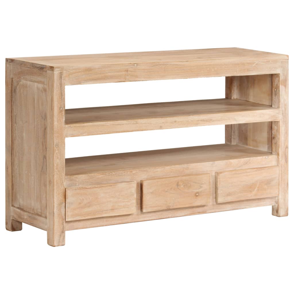 Meuble TV 90x30x55 cm en bois d'acacia massif