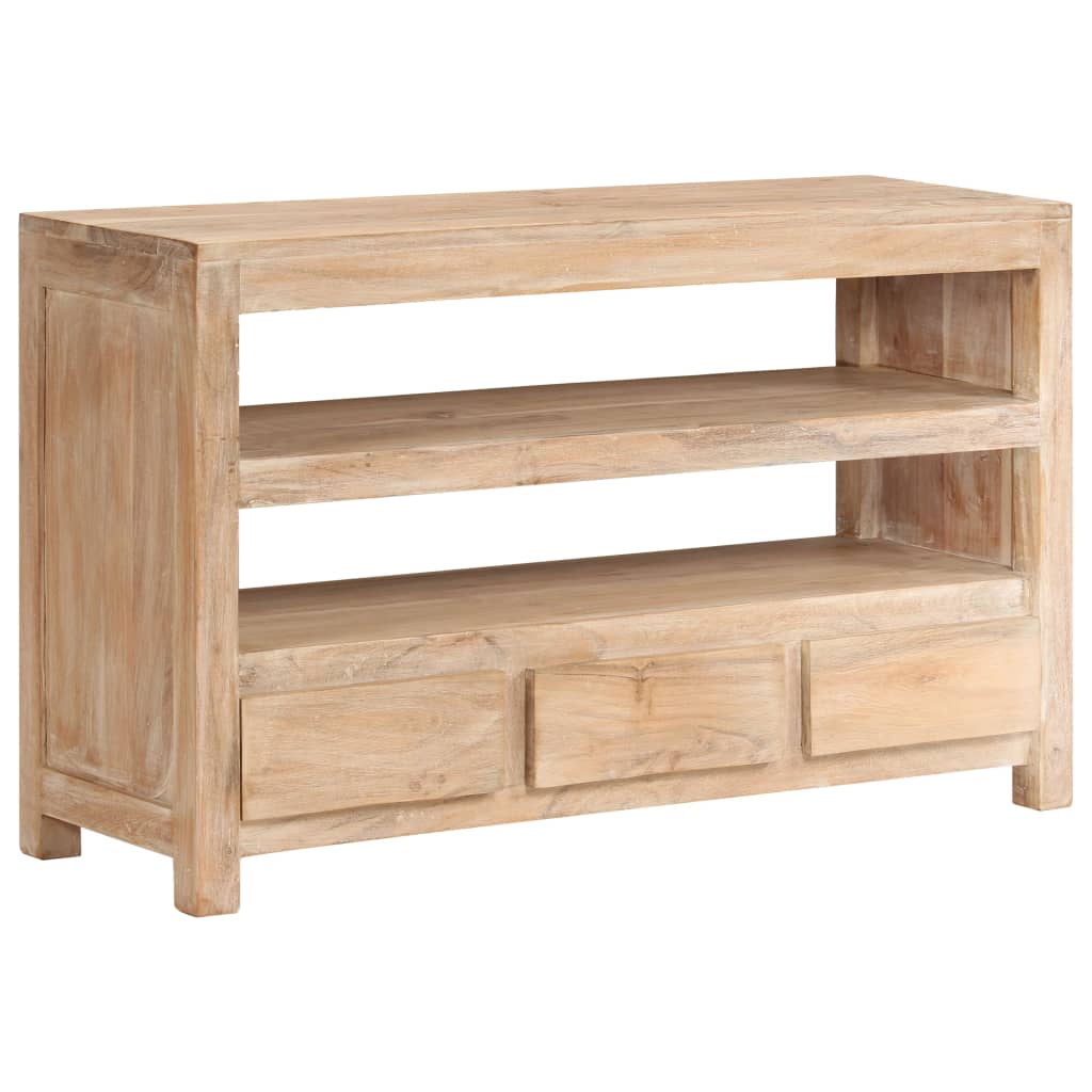 Meuble TV 90x30x55 cm en bois d'acacia massif