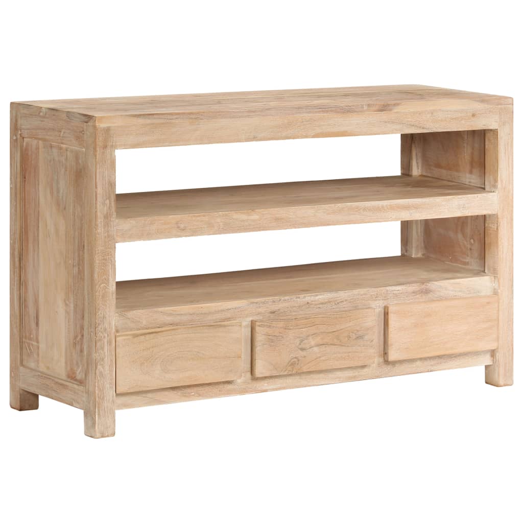 Meuble TV 90x30x55 cm en bois d'acacia massif