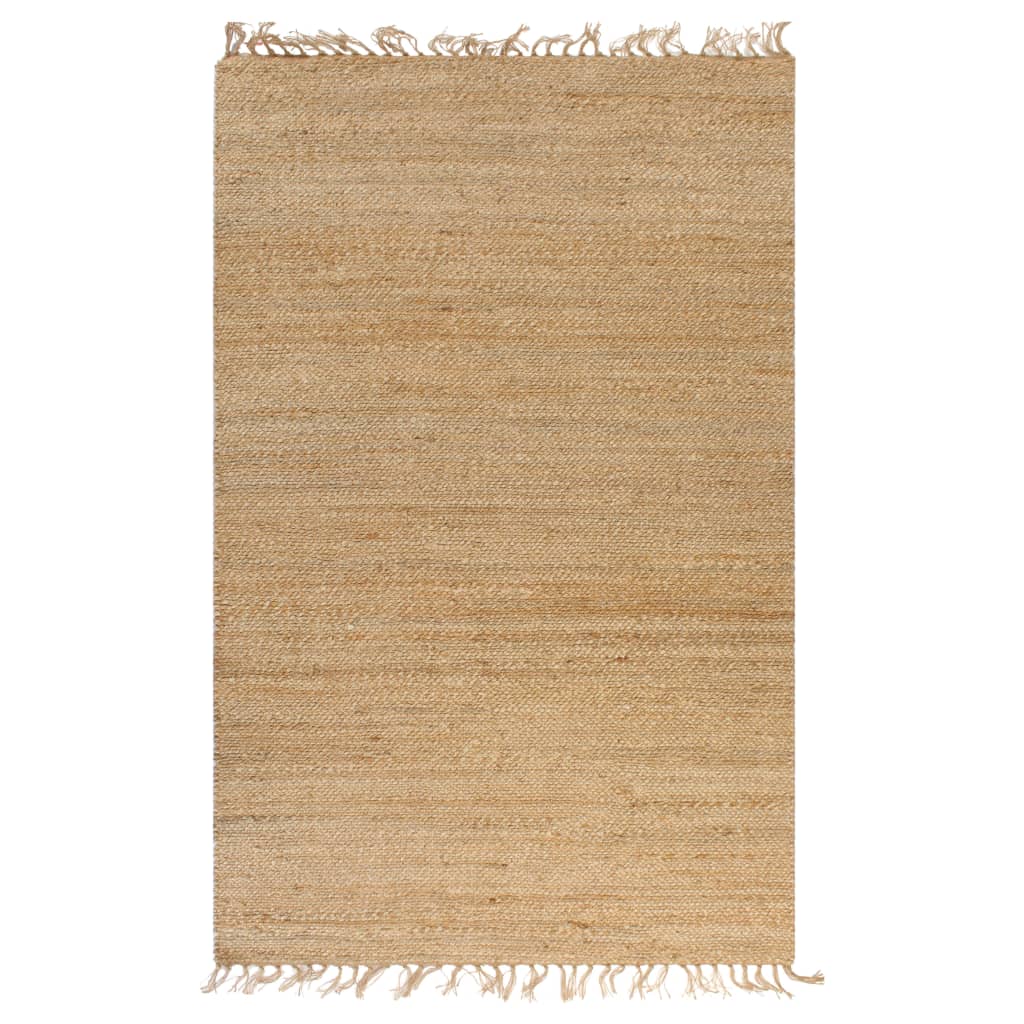 Tapis 120x180 cm tissé main jute naturel