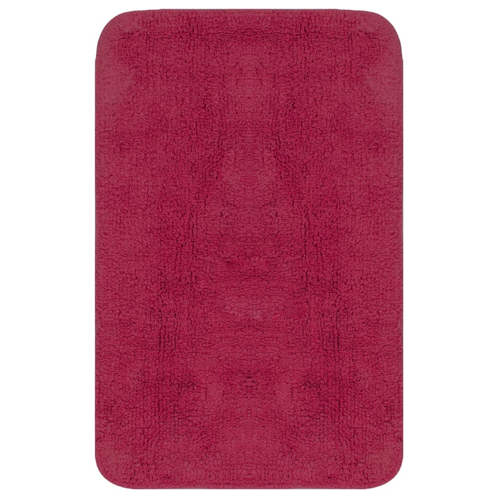 Set de tapis de bain tissu 3 pièces