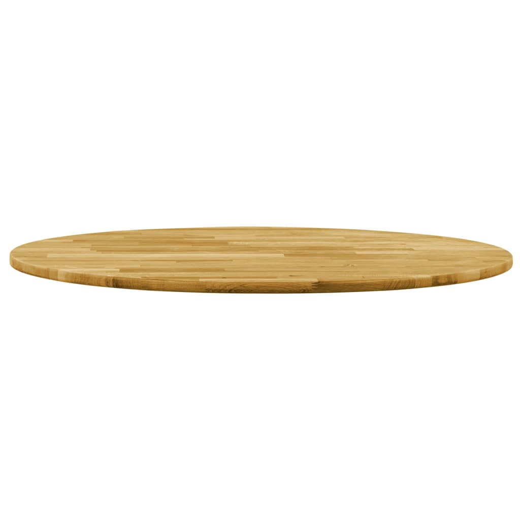 Plateau de table rond 44 mm 800 mm chêne massif