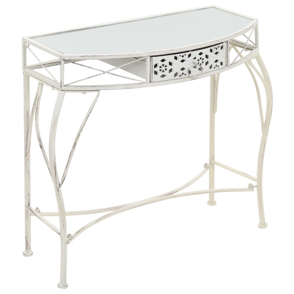 Table d'appoint style français 82x39x76 cm métal