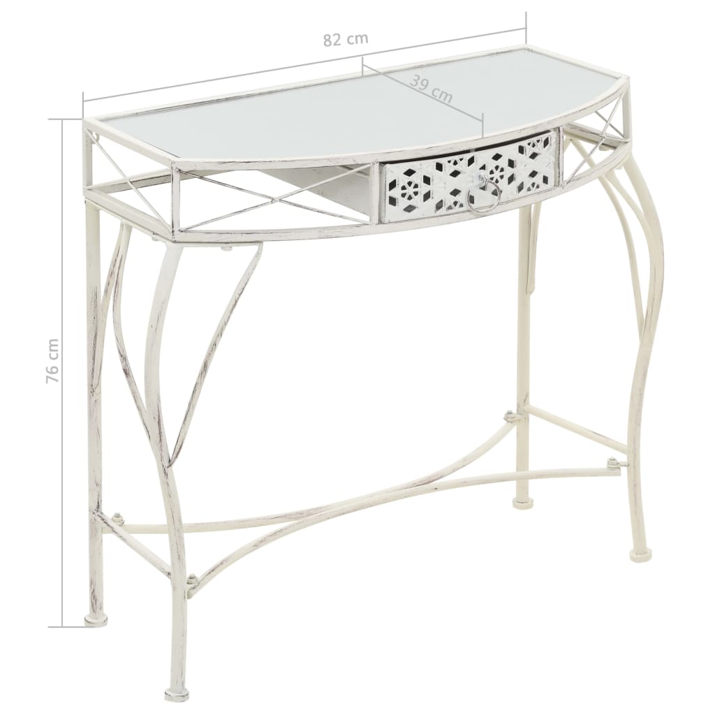 Bijzettafel Franse stijl 82x39x76 cm metaal