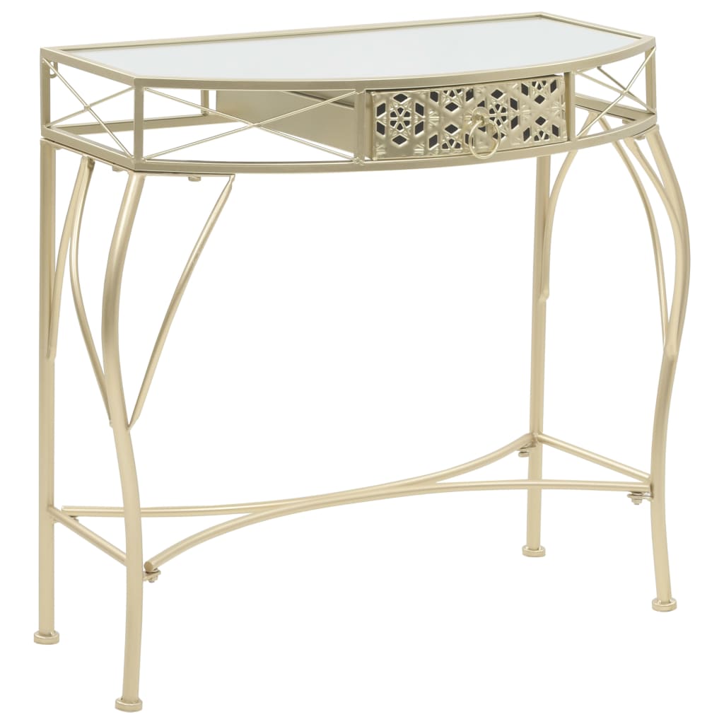 Table d'appoint style français 82x39x76 cm métal