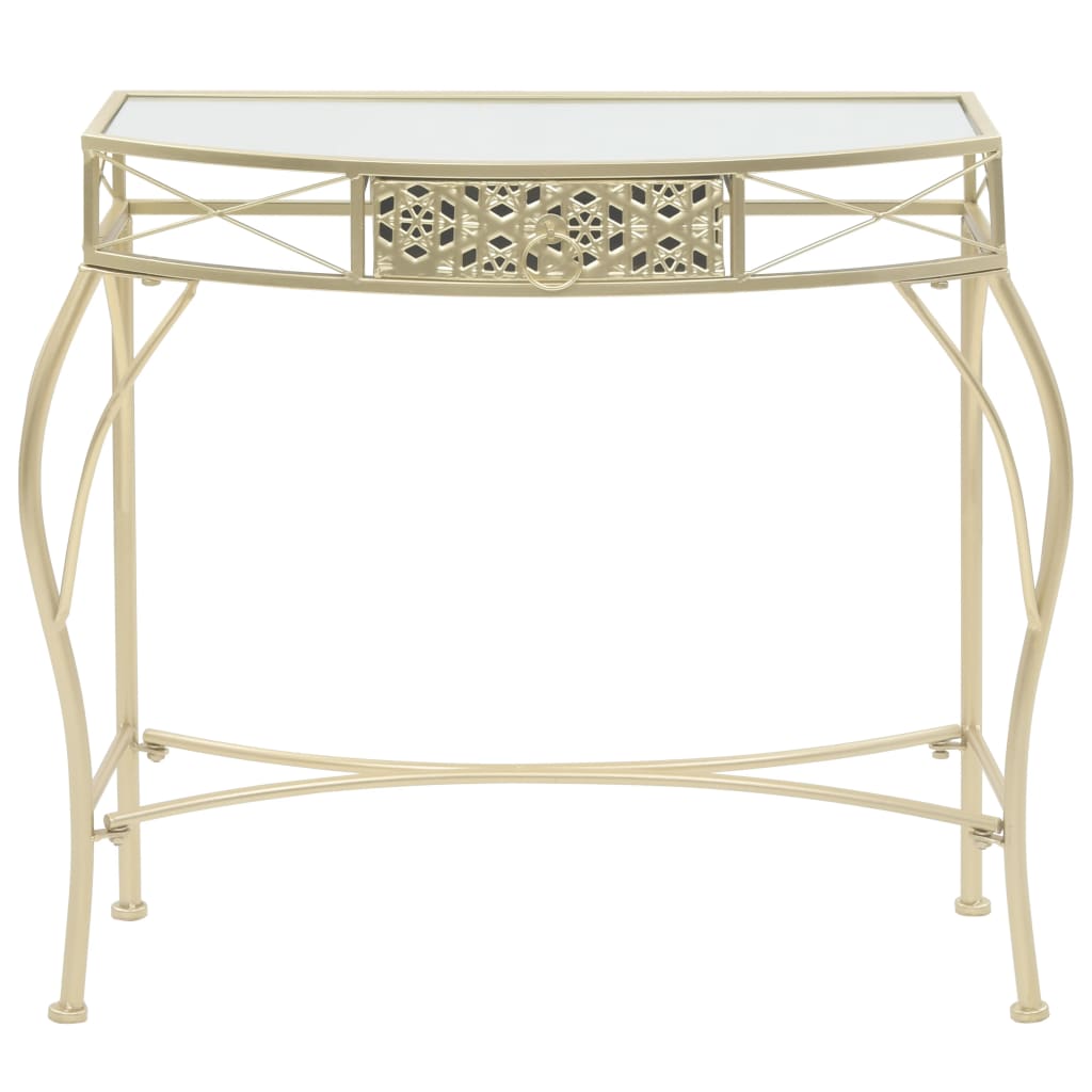 Table d'appoint style français 82x39x76 cm métal