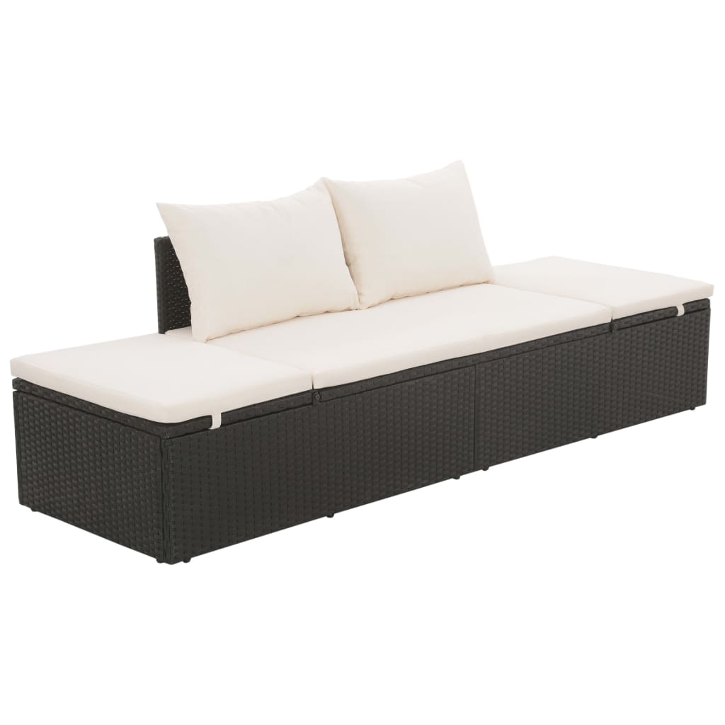 Tuinbed 195x60 cm poly rattan