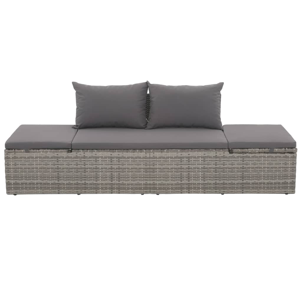 Tuinbed 195x60 cm poly rattan