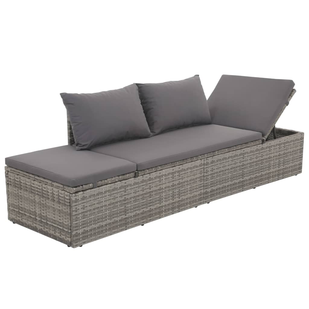 Tuinbed 195x60 cm poly rattan