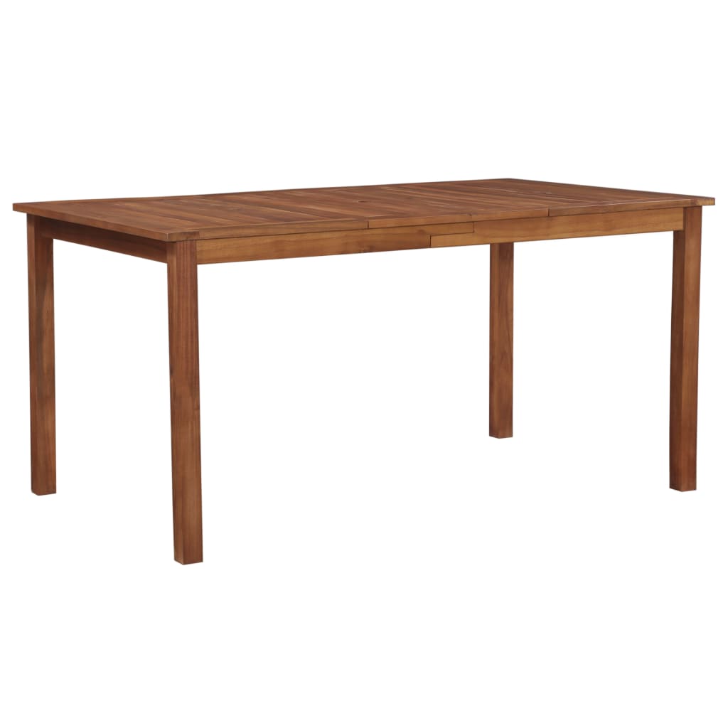 Table de jardin 150x90x74 cm en bois d'acacia massif