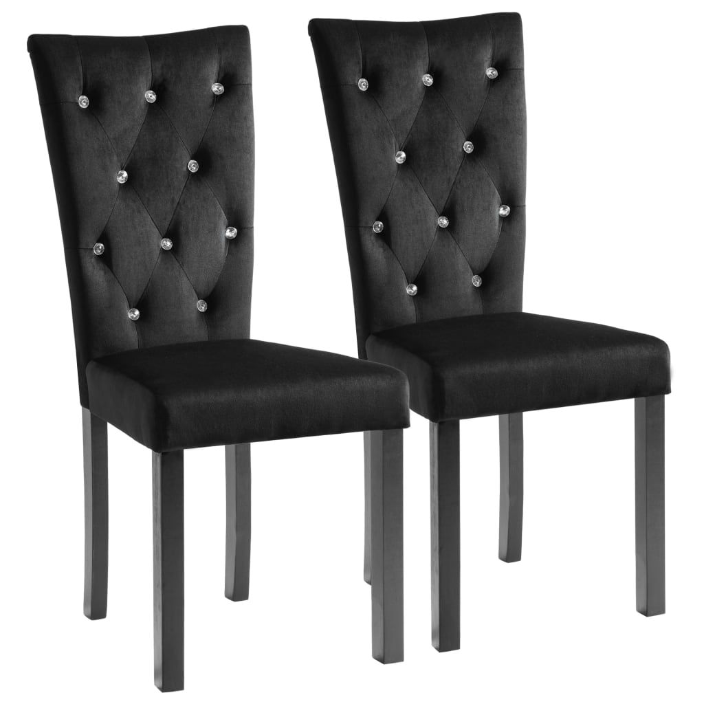 Chaises de salle à manger 4 pcs velours