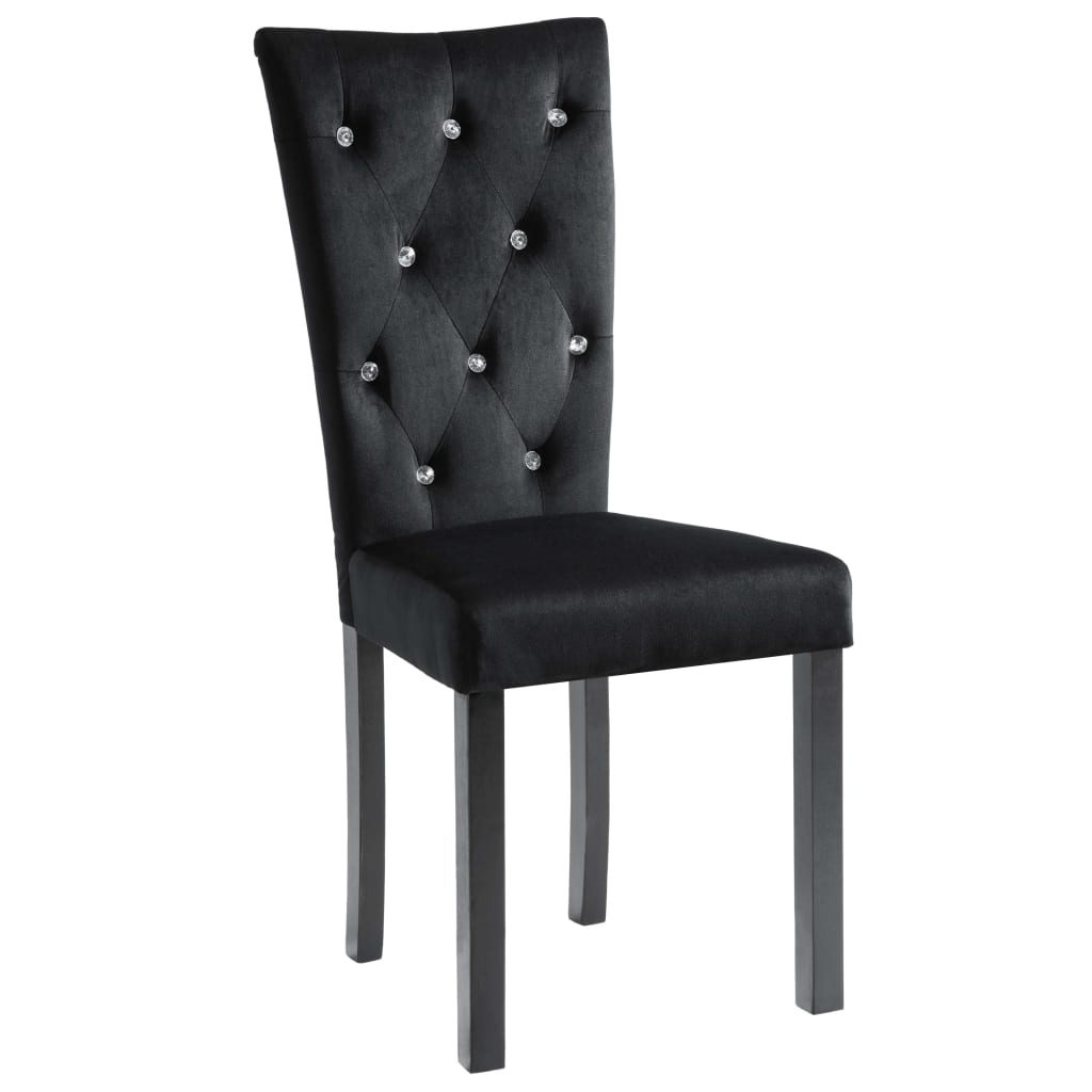 Chaises de salle à manger 6 pcs velours